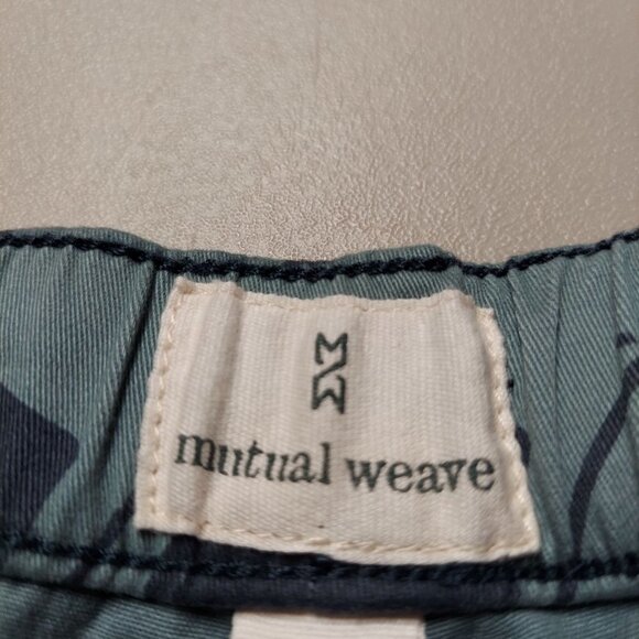 Mutual Weave Men's Blue Balsam Hibiscus Chino Board Shorts - Picture 6 of 8